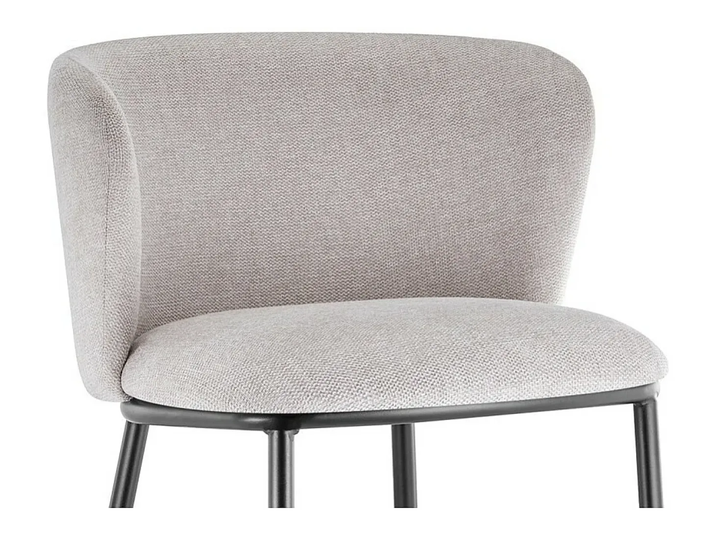 Silla de mostrador 'Arthus' Tela Beige, dimensiones: H88.5 x L53 x P50.5 cm