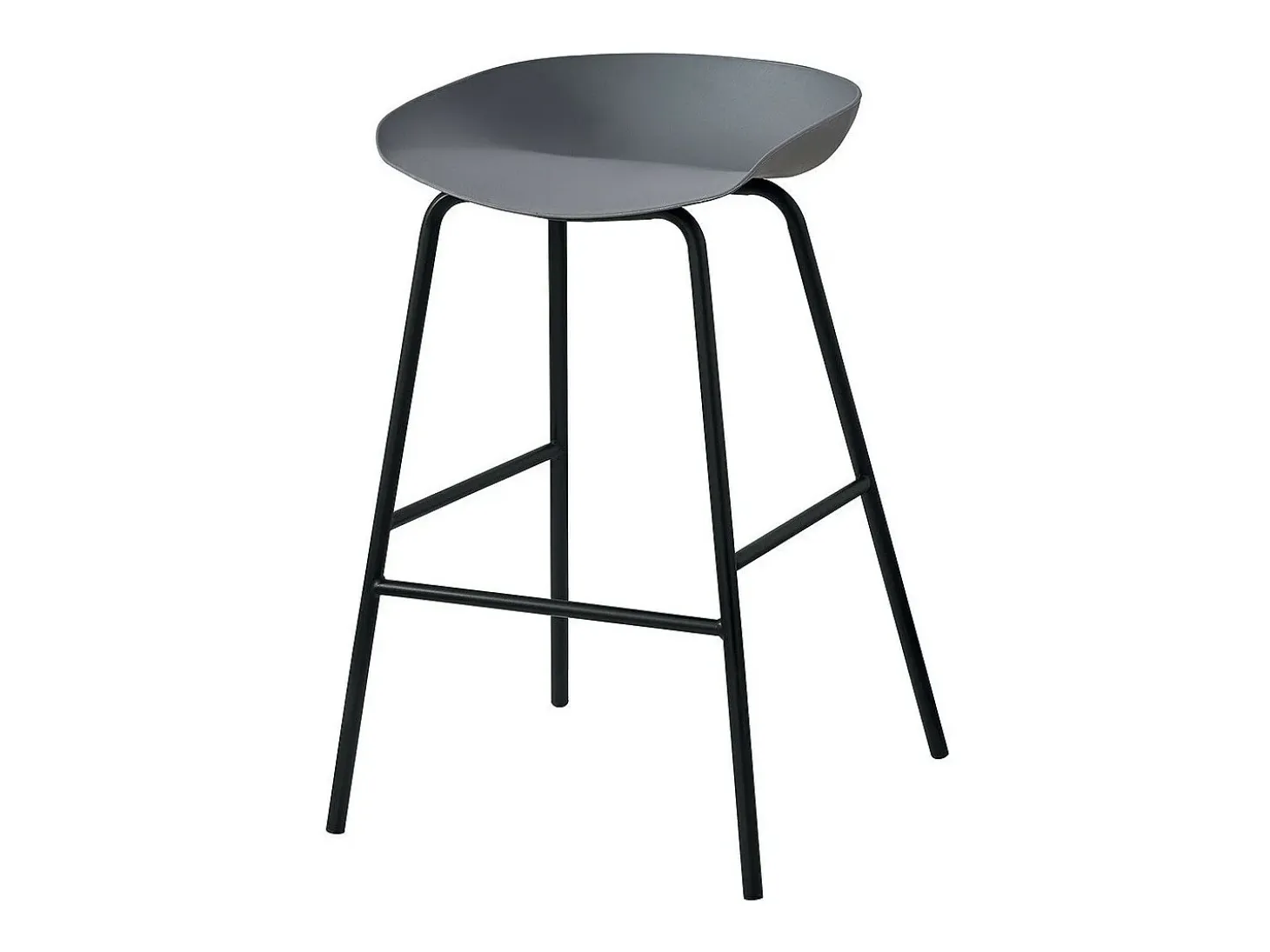Silla de mostrador de diseño gris. Colección SIRA