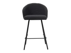 Silla de mostrador 'Juni' Bouclé Gris, dimensiones: H87 x L52 x P51 cm.