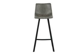 Silla de mostrador 'Ozan' PU Gris, dimensiones: H108 x L49 x P47 cm