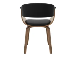 Silla de piel sintética negra - Piada