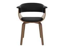Silla de piel sintética negra - Piada