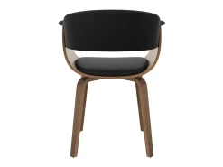Silla de piel sintética negra - Piada