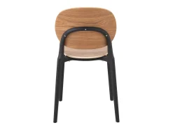 Silla de plástico básica Lolita beige natural L 46 cm