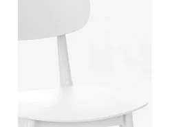 Silla de polipropileno de diseño moderno para cocina, jardín, bar, restaurante Geer - Blanco