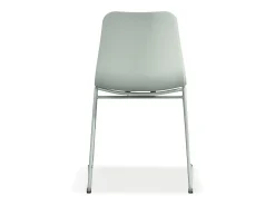 Silla de polipropileno MARIE para comedor, bar o café, color: gris verde.