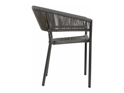 Silla de ratán gris para el hogar
