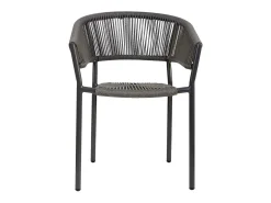 Silla de ratán gris para el hogar