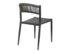 Silla de ratán gris para el hogar