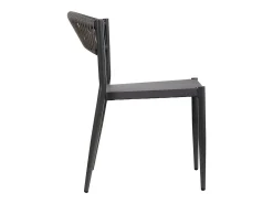 Silla de ratán gris para el hogar