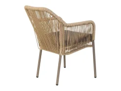 Silla de ratán marron beige