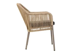 Silla de ratán marron beige