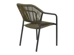 Silla de ratán verde para el hogar