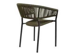 Silla de ratán verde para el hogar
