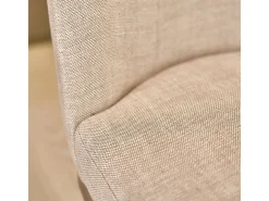 Silla de roble macizo y lino