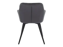 Silla de terciopelo gris BERTILLE - HAPPY GARDEN