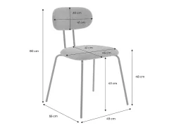 Silla decoración madera curvada teñida nogal y tela repelente al agua,