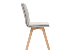 Silla escandinava tejido natural patas madera clara lote de 2 THEA
