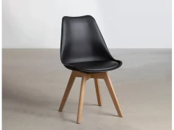 Silla Estilo Nordico Gris, 4 unidades