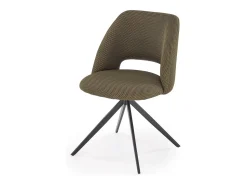 Silla giratoria de acero 52 x 79 cm