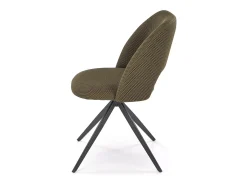 Silla giratoria de acero 52 x 79 cm