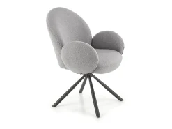 Silla giratoria de acero 64 x 46 cm