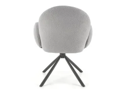 Silla giratoria de acero 64 x 46 cm