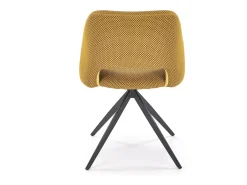 Silla giratoria de acero 52 x 79 cm
