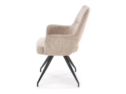 Silla giratoria de acero 58 x 88 cm