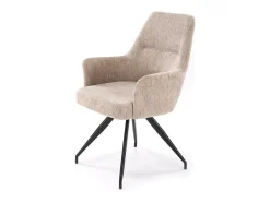 Silla giratoria de acero 58 x 88 cm