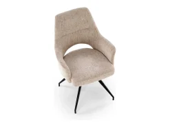 Silla giratoria de acero 58 x 88 cm