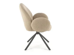 Silla giratoria de acero 64 x 46 cm