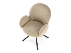 Silla giratoria de acero 64 x 46 cm