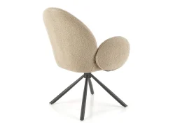 Silla giratoria de acero 64 x 46 cm