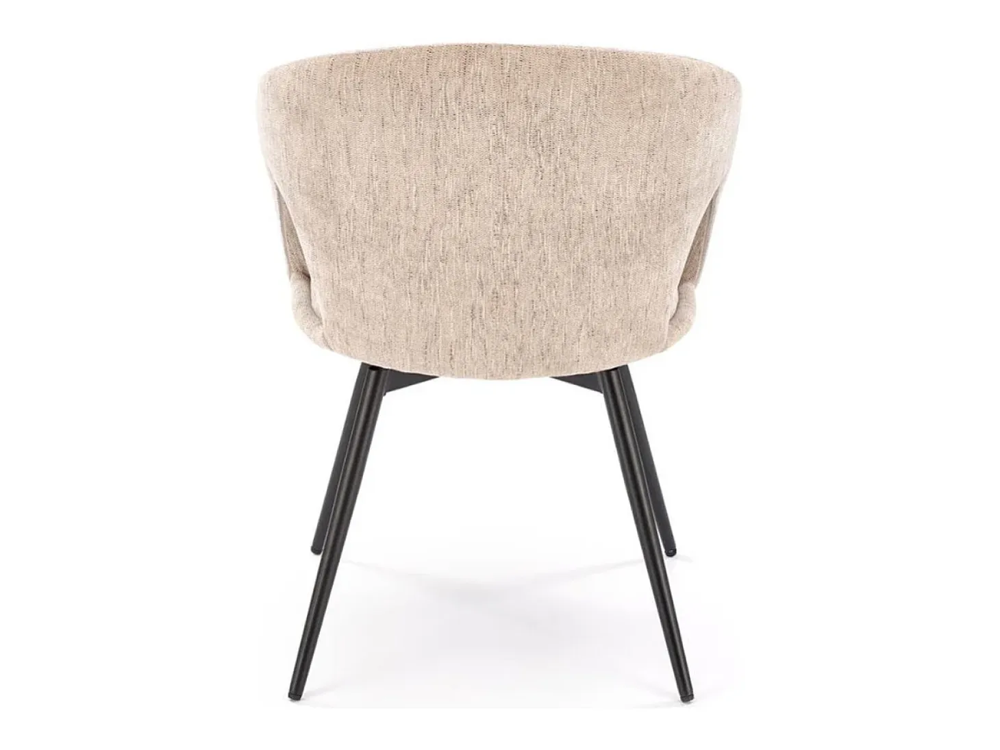 Silla giratoria de diseño en tela beige Melaine