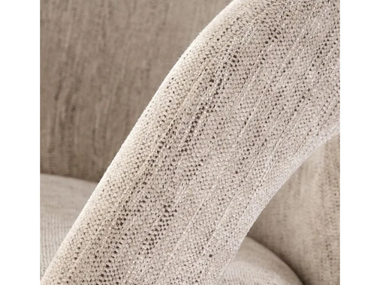 Silla giratoria de diseño en tela beige Melaine