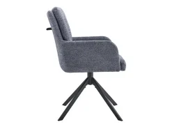 Silla giratoria de tela colección PLUMO color gris oscuro