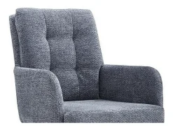 Silla giratoria de tela colección PLUMO color gris oscuro