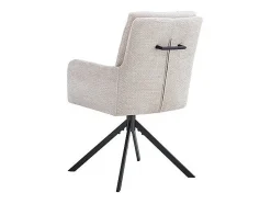 Silla giratoria de tela colección PLUMO color beige