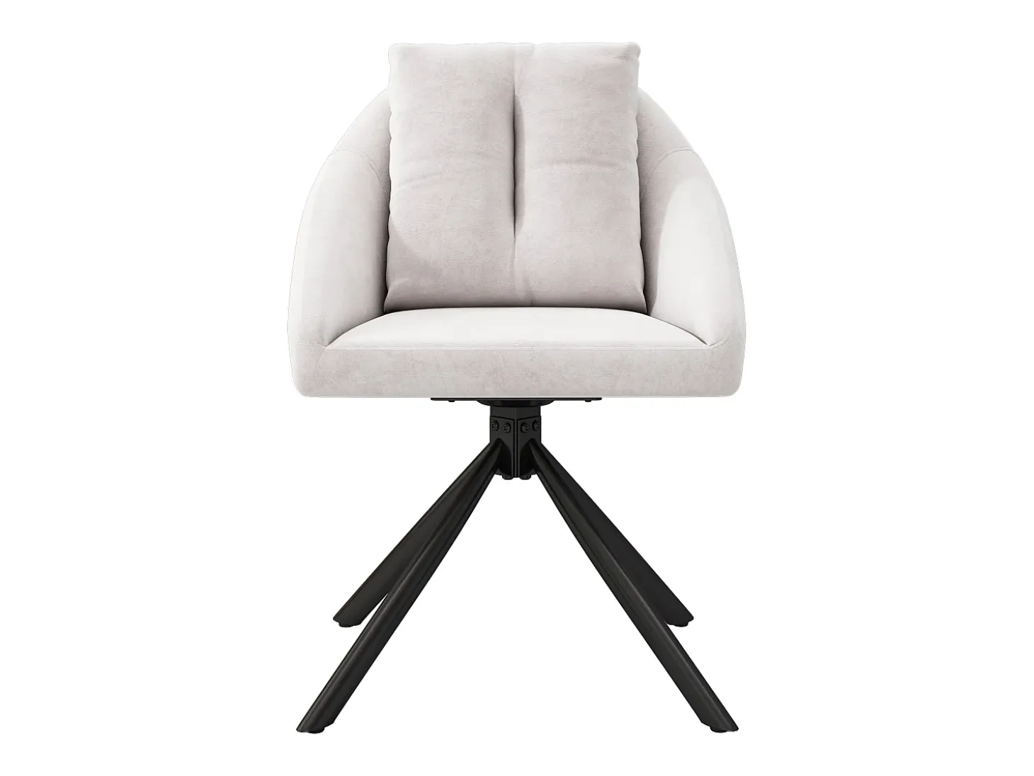 Silla giratoria de terciopelo beige, diseño moderno y cómodo, estructura de metal (72,39 x 62,23 x 49,53 cm)