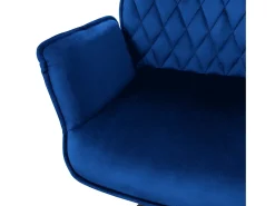 Silla giratoria Silla de comedor Sillón giratorio 180 grados Silla de salón Terciopelo