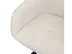 Silla giratoria Silla de comedor Sillón Giratorio 360 grados Silla de salón Crem