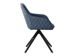 Silla giratoria Silla de comedor Sillón Giratorio 360 grados Silla de salón Azul