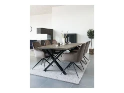 Silla Harbo, Marrón, 62x56x89 cm, Kendra Home