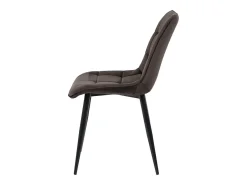 Silla Harriet de diseño aterciopelado con patas negras