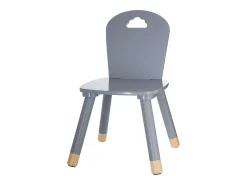 Silla Infantil Douceur Patas Madera Gris y Roble Claro Estilo Infantil