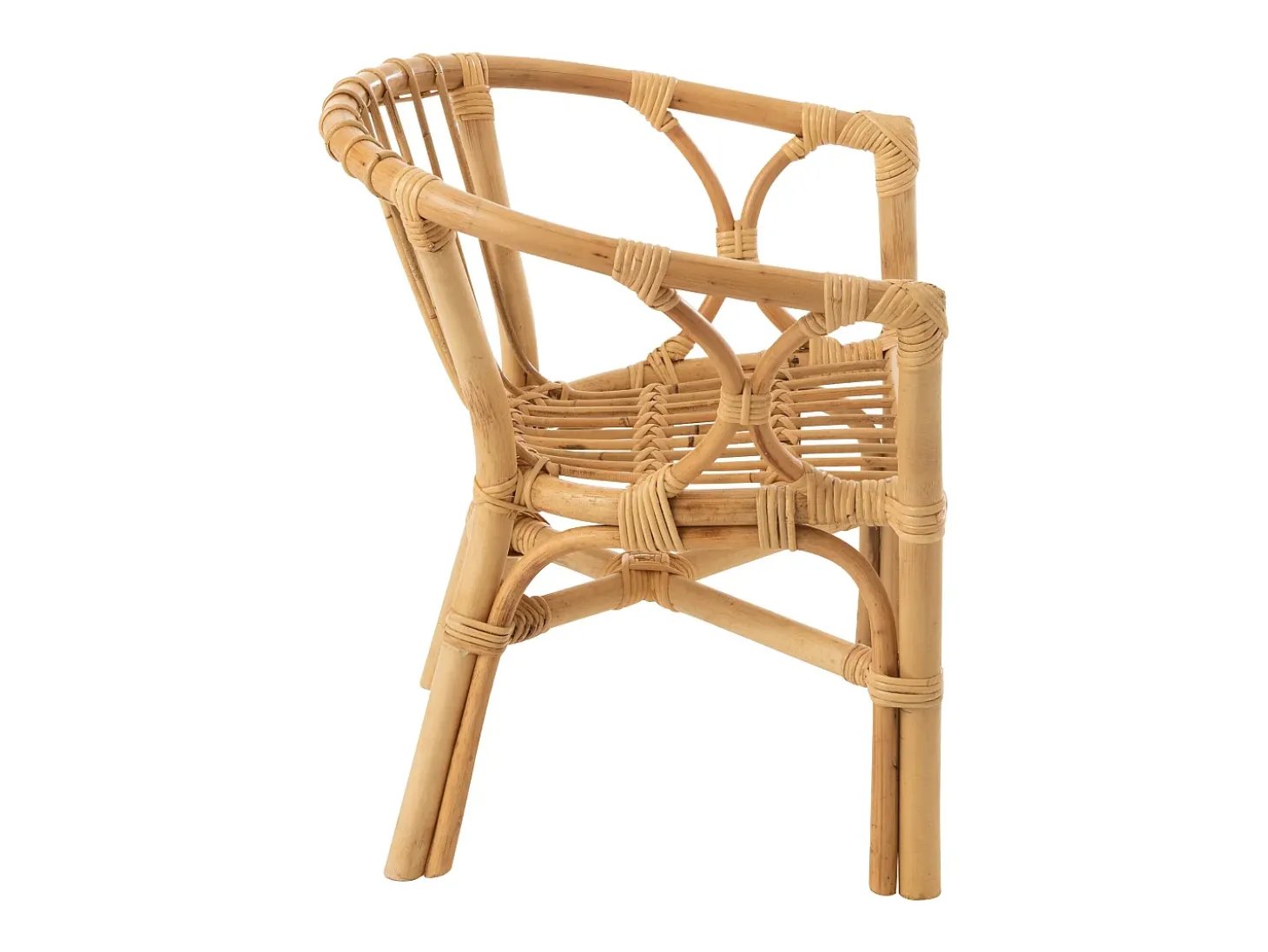 Silla infantil Filou de ratán natural L 45 cm