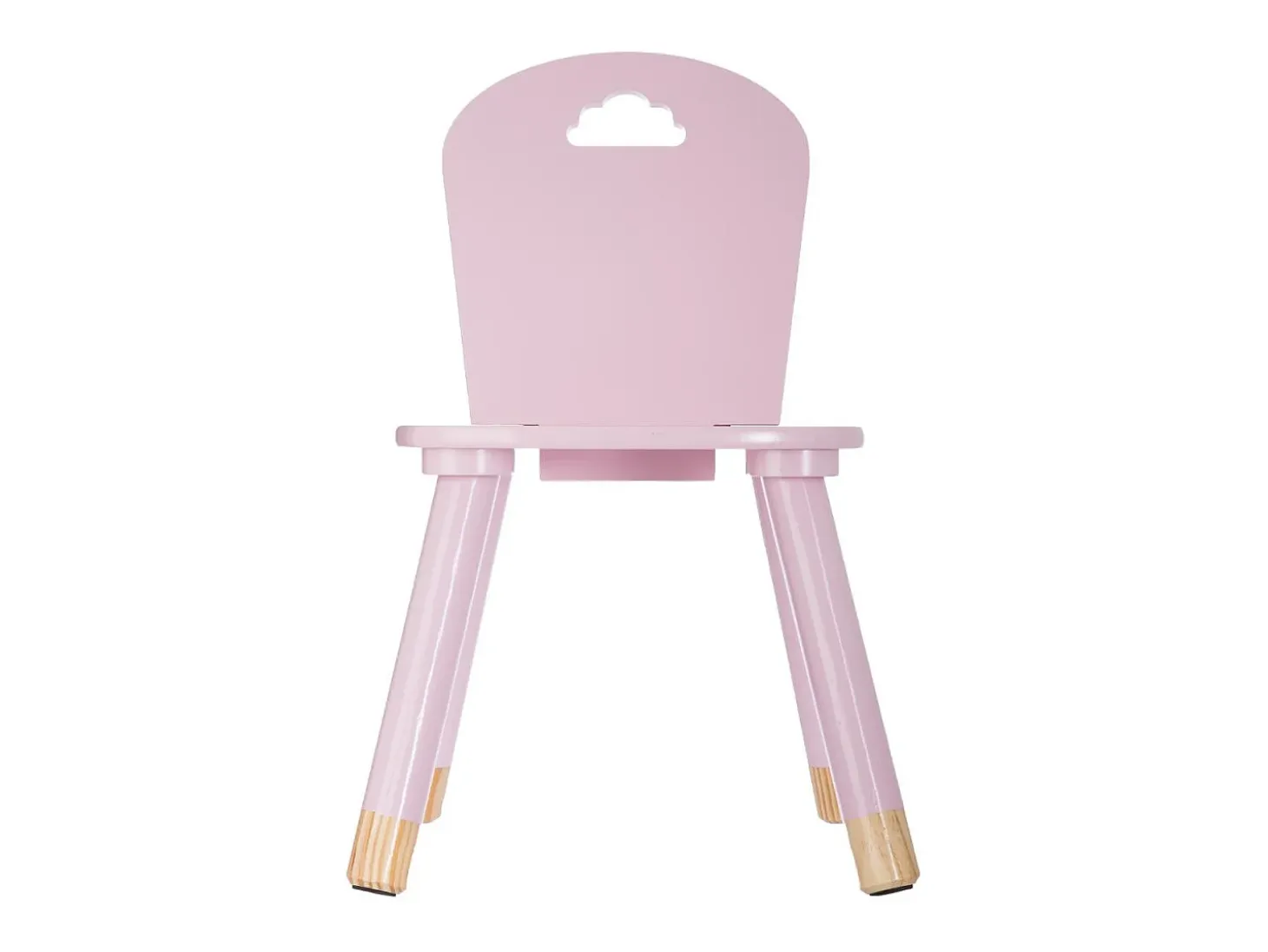 Silla infantil madera rosa 50.5x27.8x28cm