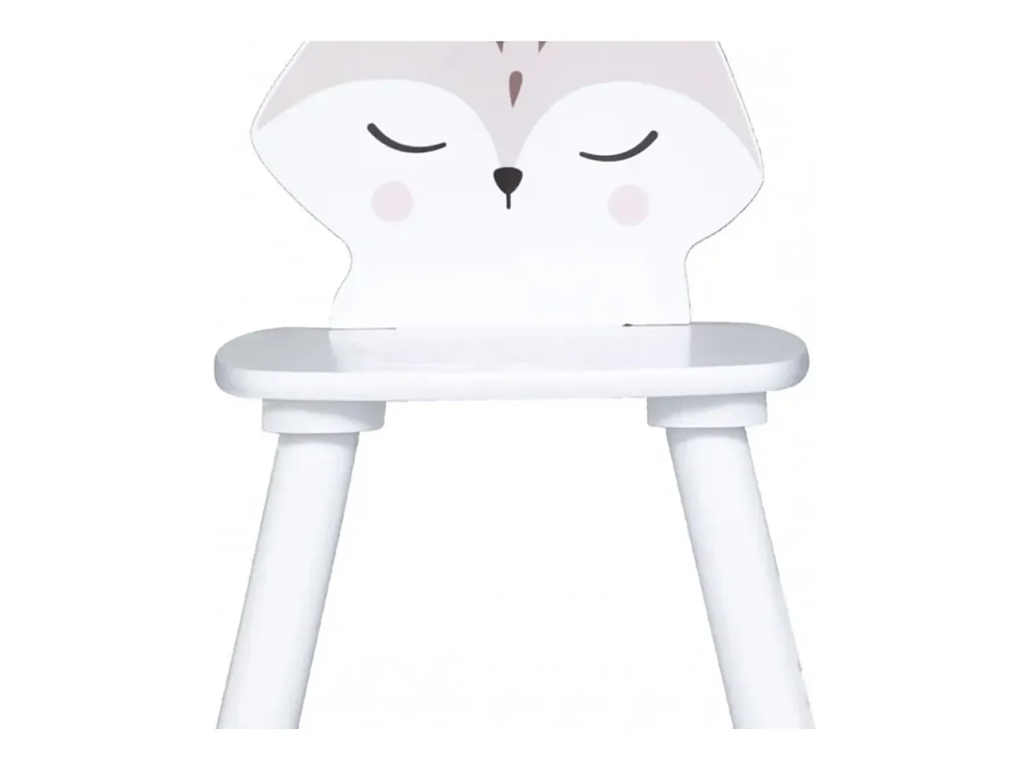 Silla infantil mdf blanco 52.5x28x28cm