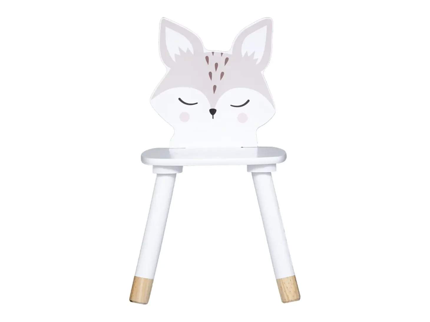 Silla infantil mdf blanco 52.5x28x28cm